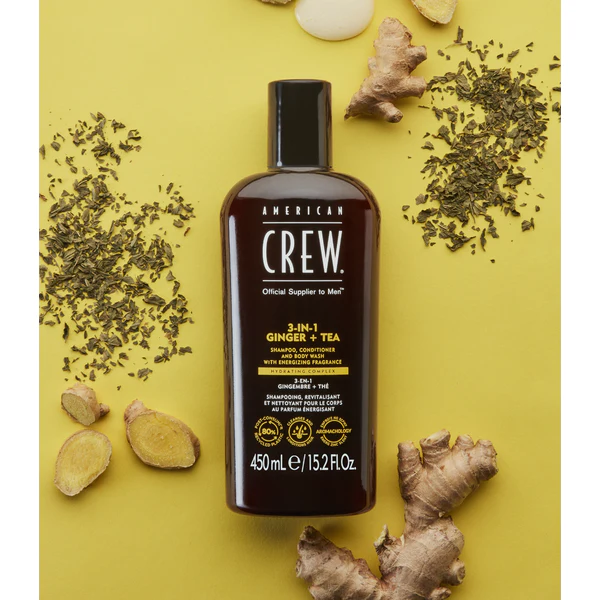 American Crew 3-In-1 Energizing Ginger + Tea 450ml - Image 5