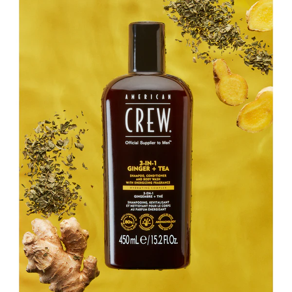 American Crew 3-In-1 Energizing Ginger + Tea 450ml - Image 7