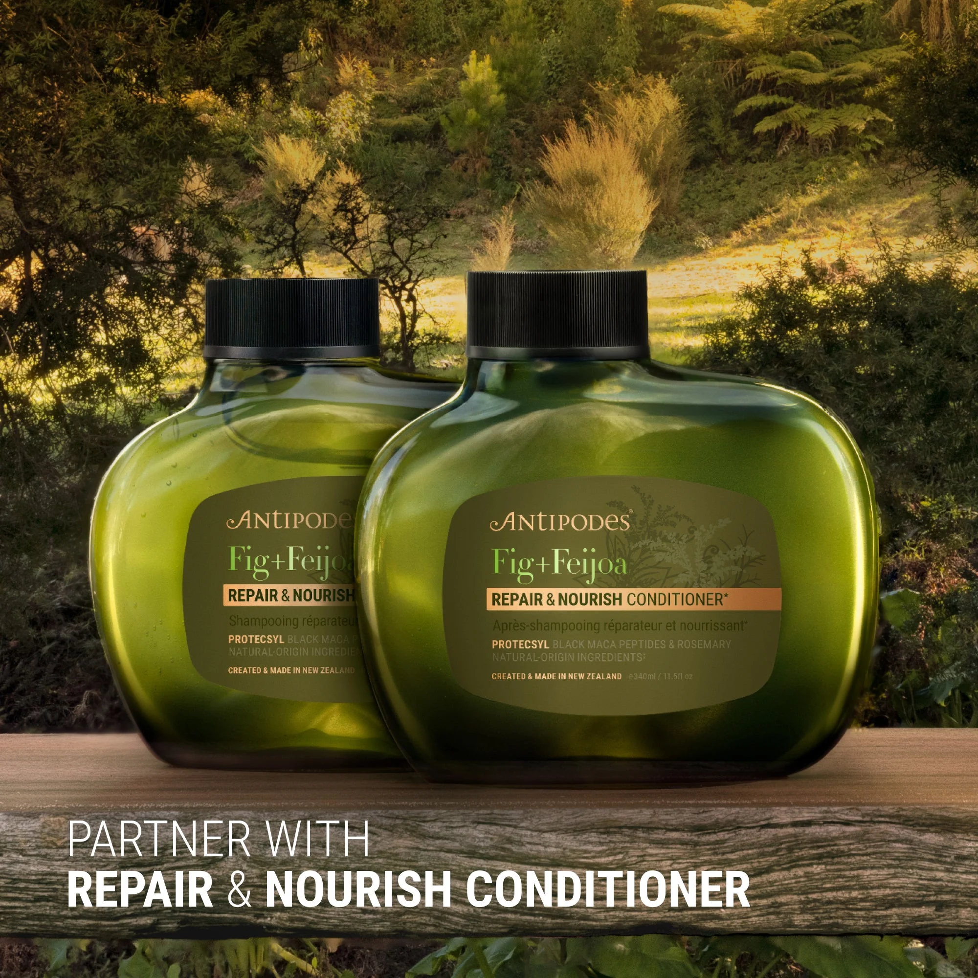 Antipodes Fig + Feijoa Repair & Nourish Shampoo 340ml - Image 5
