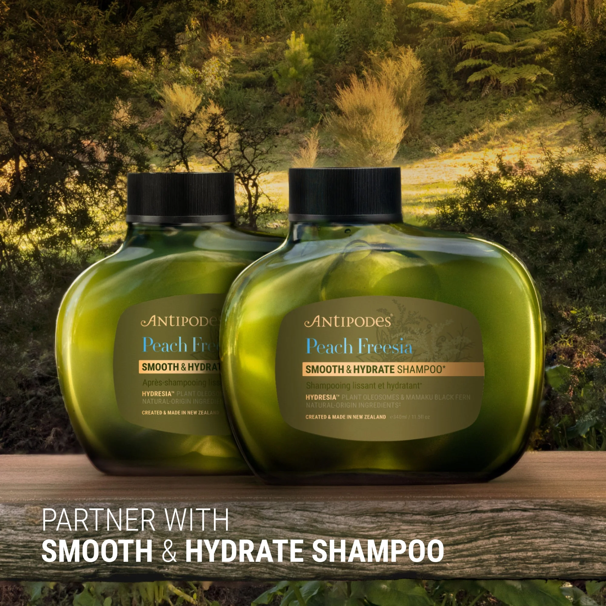 Antipodes Peach Freesia Smooth & Hydrate Conditioner 340ml - Image 2
