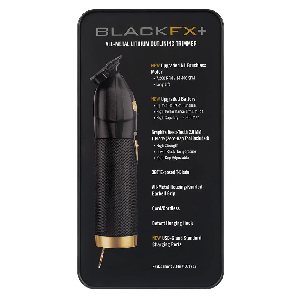 BaBylissPRO FX+ Outliner Trimmer - Black - Image 9