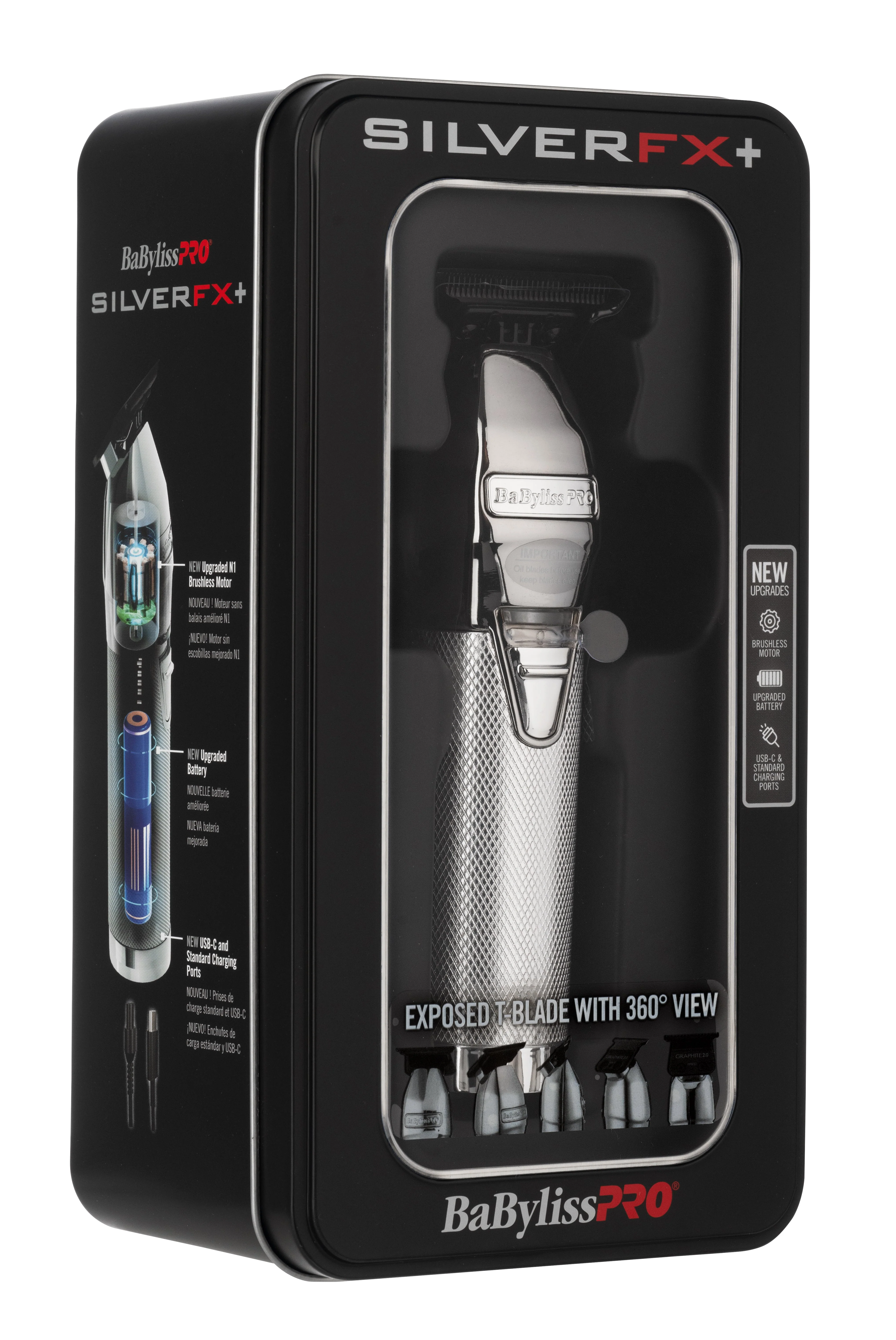 BaBylissPRO FX+ Outliner Trimmer - Silver - Image 4