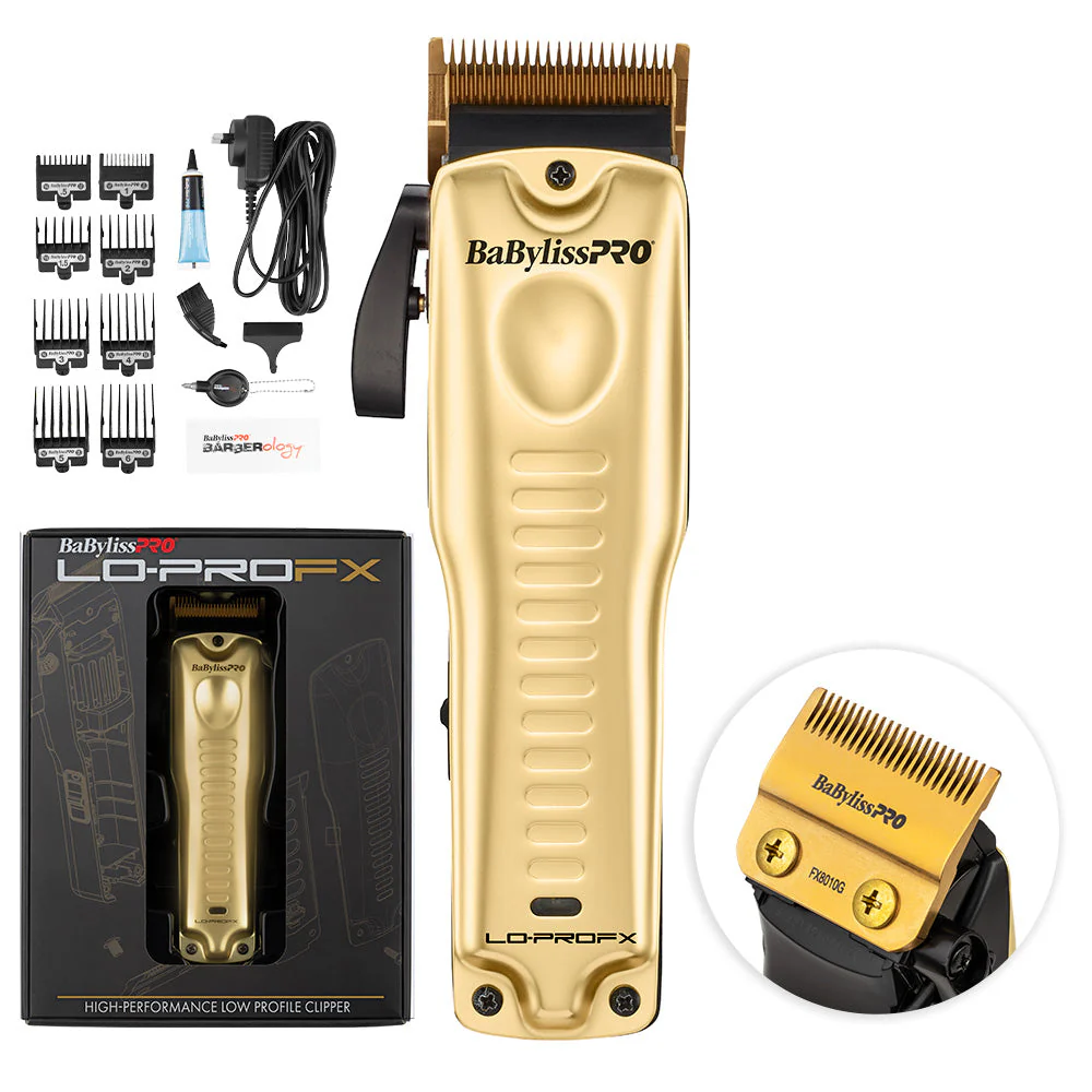 BaBylissPRO Lo-ProFX Clipper - Gold Cord/Cordless - Image 3
