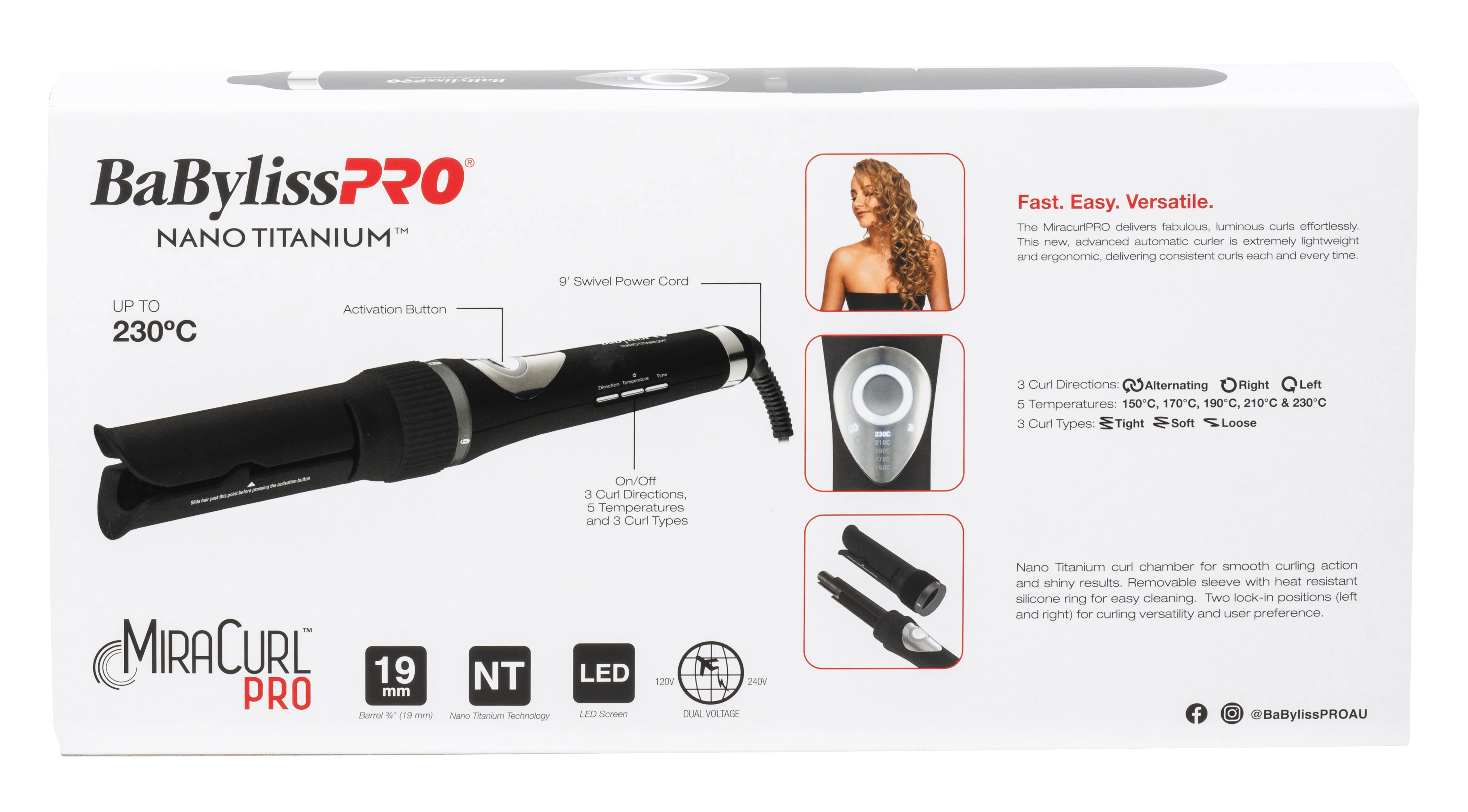 BaBylissPRO MiraCurl PRO Automatic Curler 19mm - Image 2
