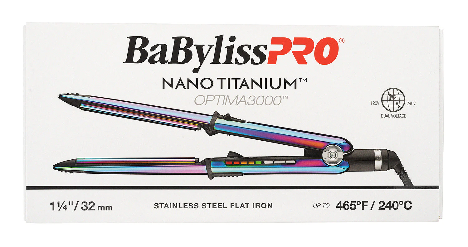 BaBylissPRO Nano Titanium Optima 3000 Straightener - Chameleon 32mm - Image 3