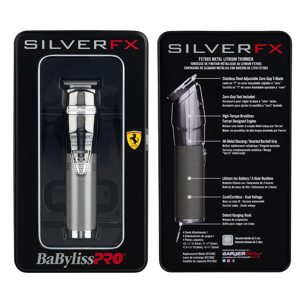 BaBylissPRO Silver FX Trimmer Cord/Cordless - Image 4