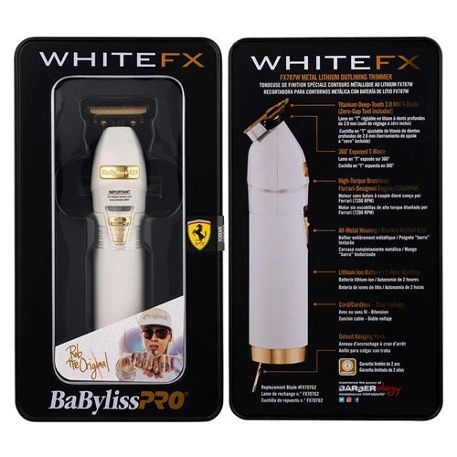 BaBylissPRO White FX Skeleton Outliner Lithium Trimmer - Image 3