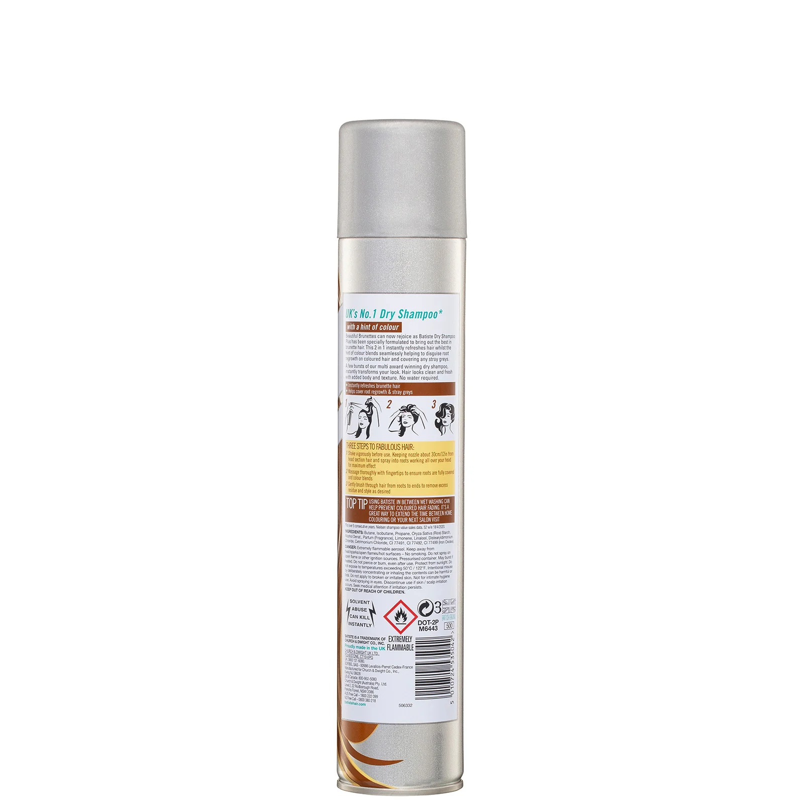 Batiste Brunette Dry Shampoo 350ml - Image 2