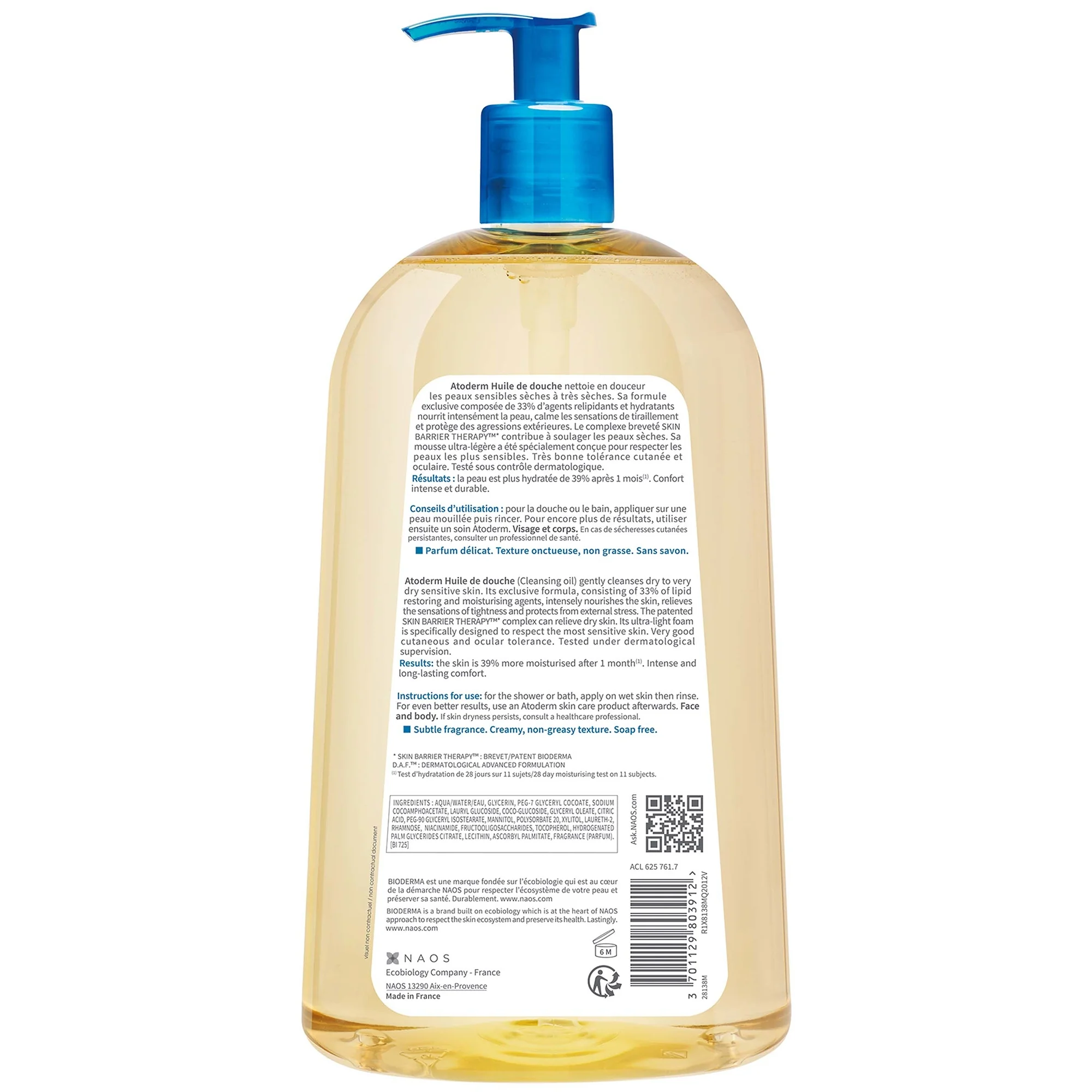 Bioderma Atoderm Shower Oil 1000ml - Image 3