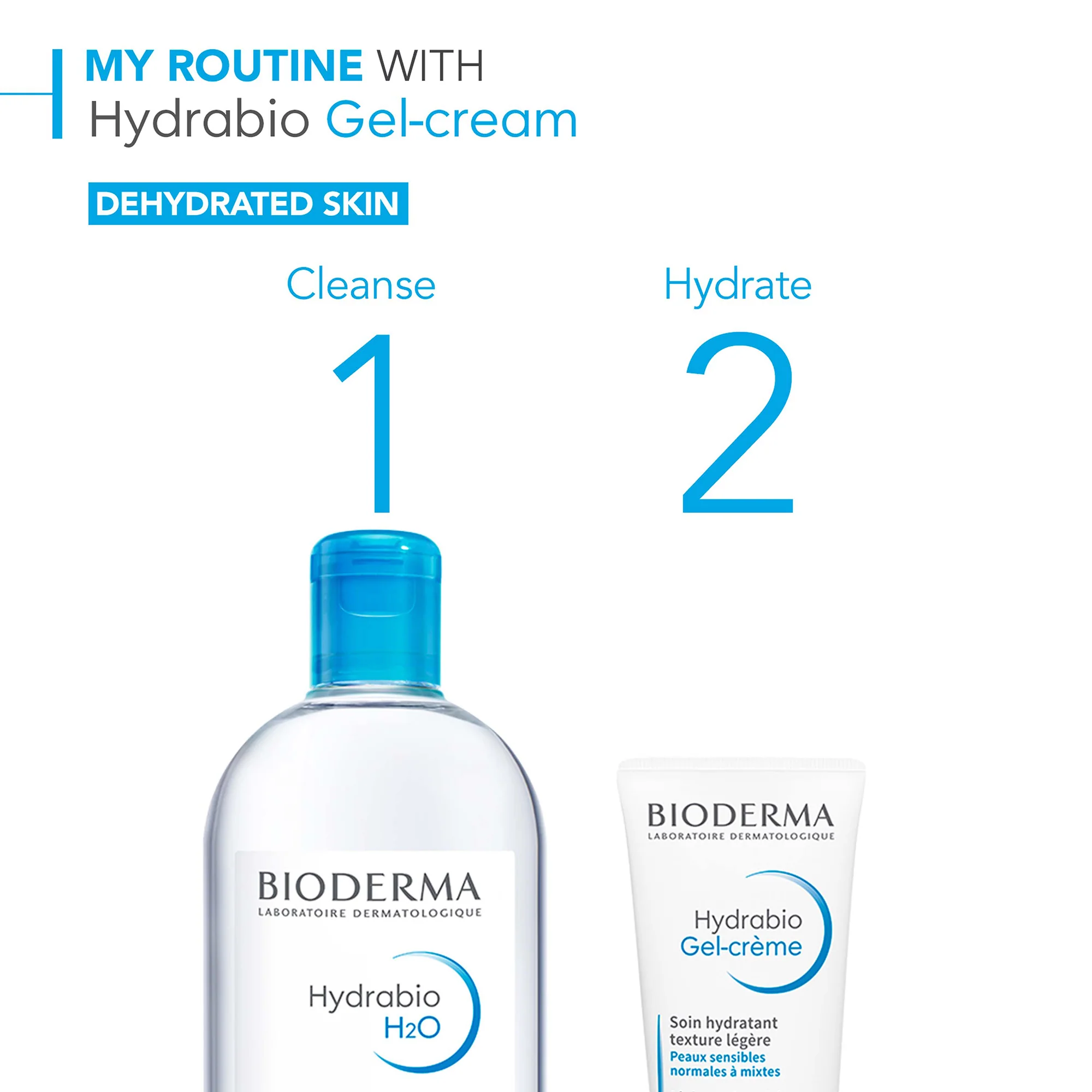 Bioderma Hydrabio Light Moisturising Cream Dehydrated Skin 40ml - Image 4