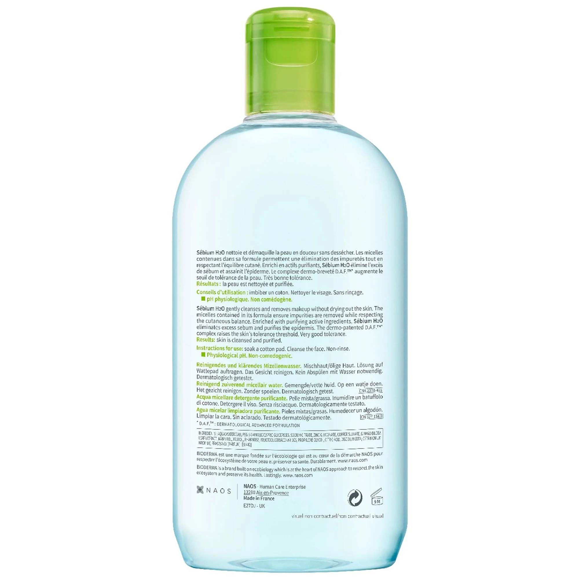 Bioderma Sébium Cleansing Micellar Water for Blemish-Prone Skin 500ml - Image 2