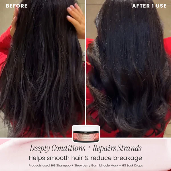 Bondi Boost Strawberry Gum HG Miracle Hair Mask 250ml - Image 3