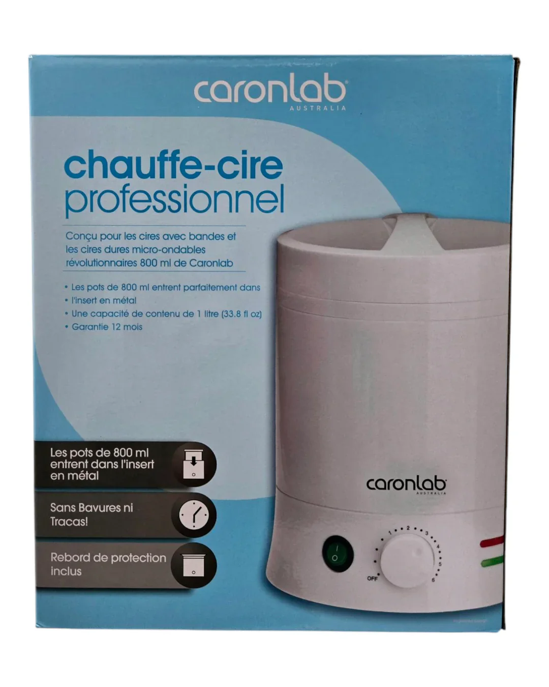 Caronlab Professional 800g Wax Heater 1L - Image 2