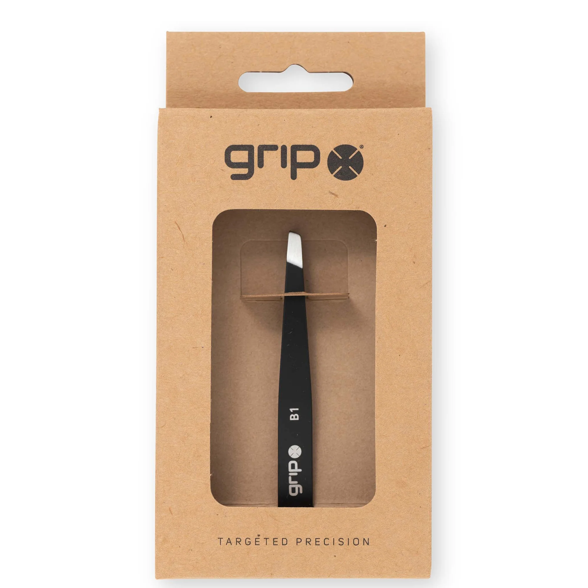 Caronlab Slanted Tip Tweezer - Matte Black - Image 3