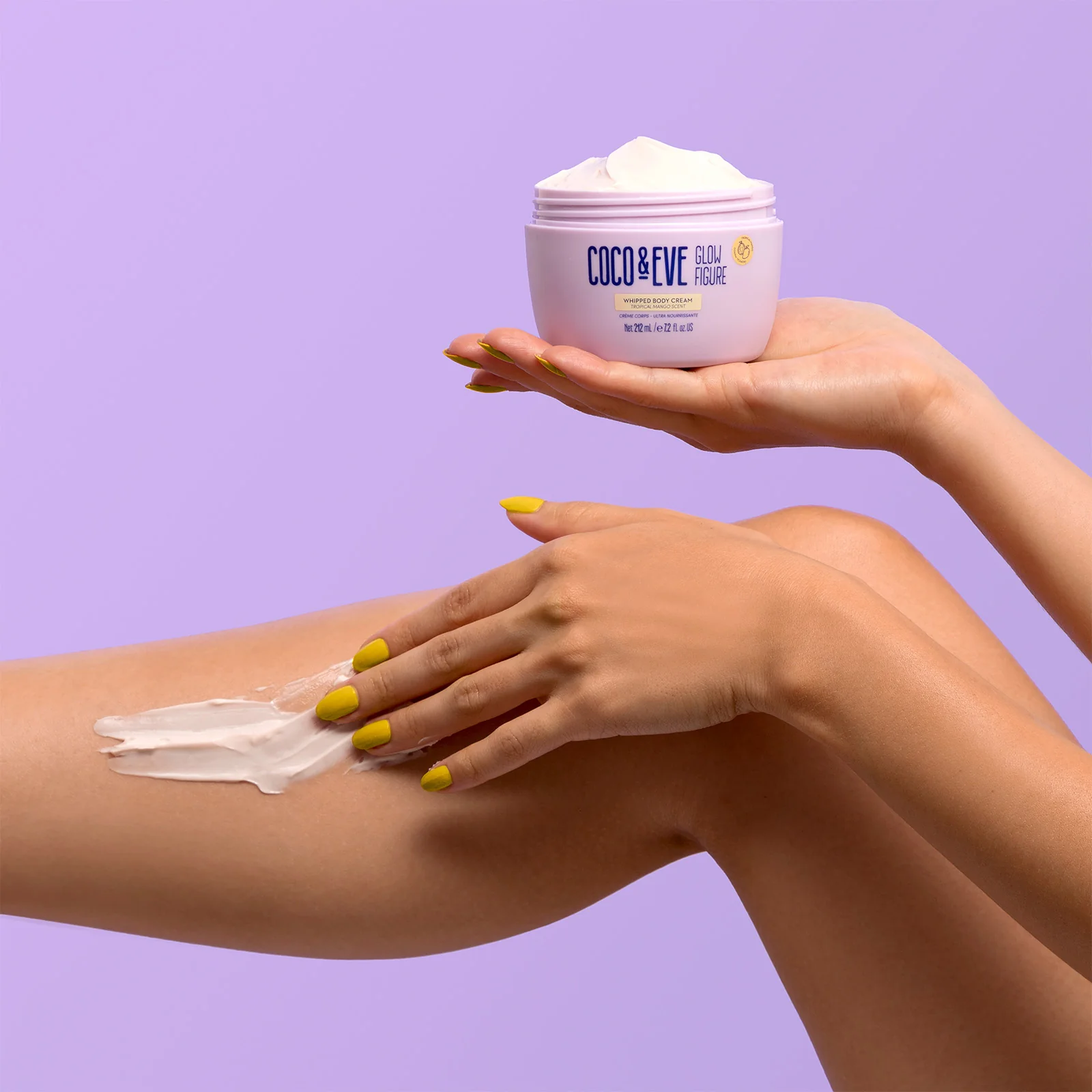 Coco & Eve Glow Figure Whipped Body Cream Tropical Mango Scent - 212ml - Image 2