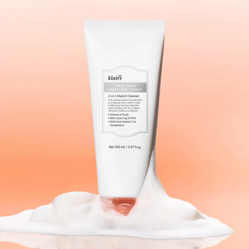Dear, Klairs Freshly Juiced Vitamin Mask Cleanser 150ml - Image 2