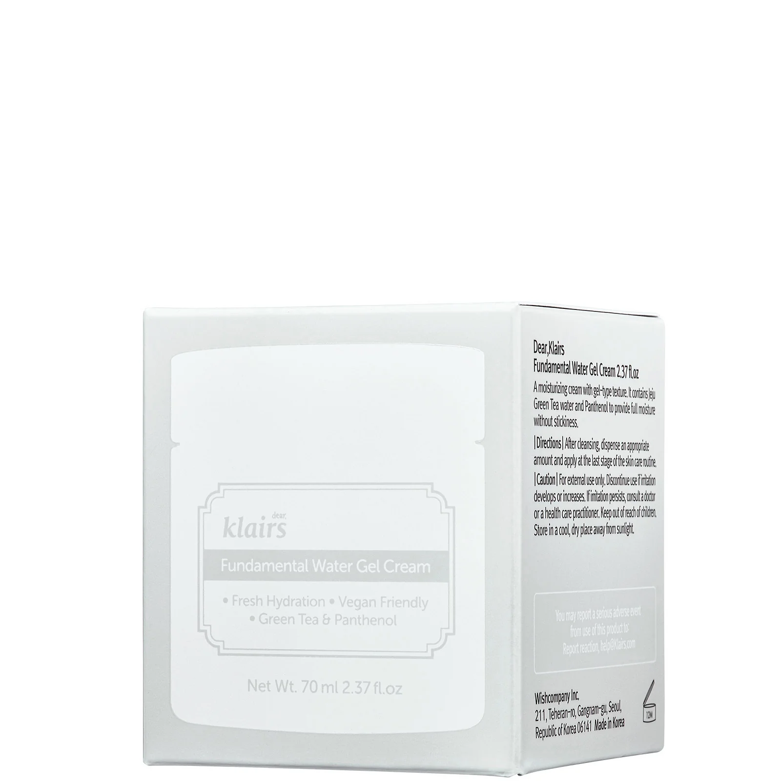 Dear, Klairs Fundamental Water Gel Cream 70ml - Image 3