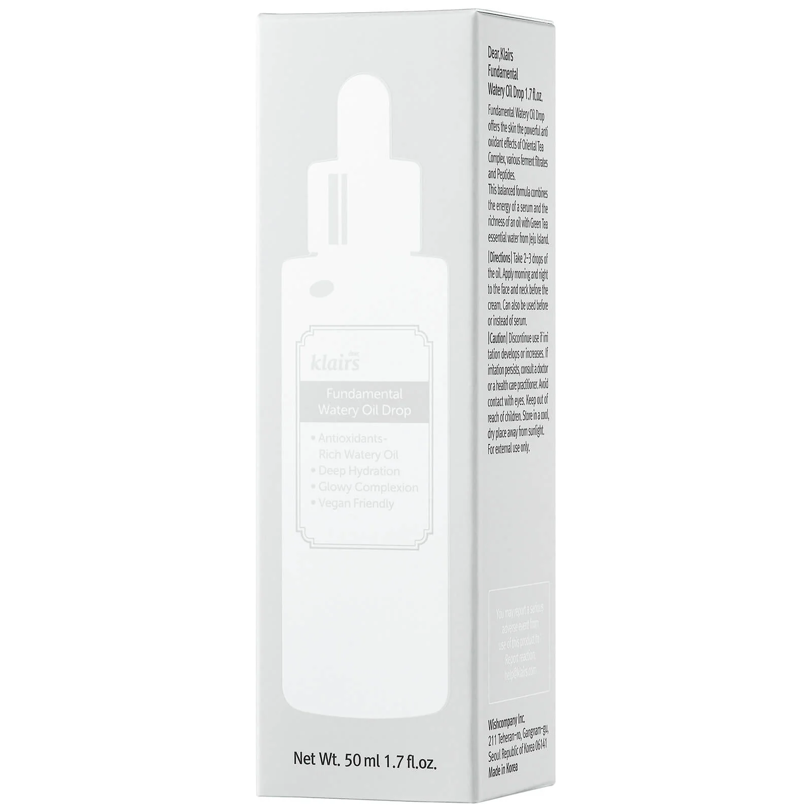 Dear, Klairs Fundamental Watery Oil Drop 50ml - Image 2