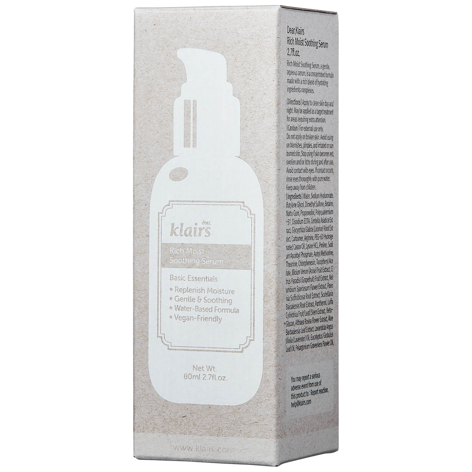 Dear, Klairs Rich Moist Soothing Serum 80ml - Image 2