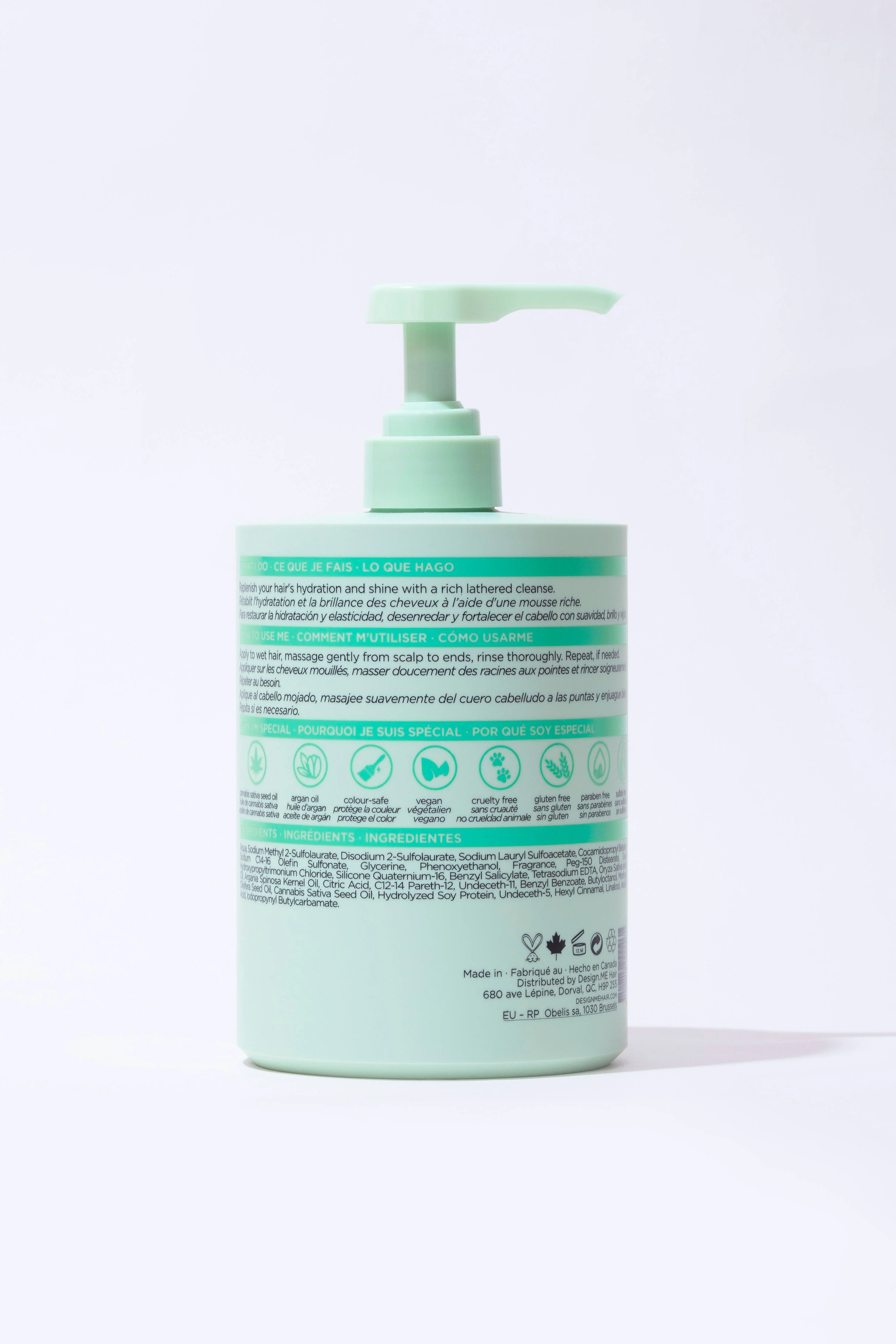 Design.ME Gloss Me Hydrating Shampoo 1L - Image 2