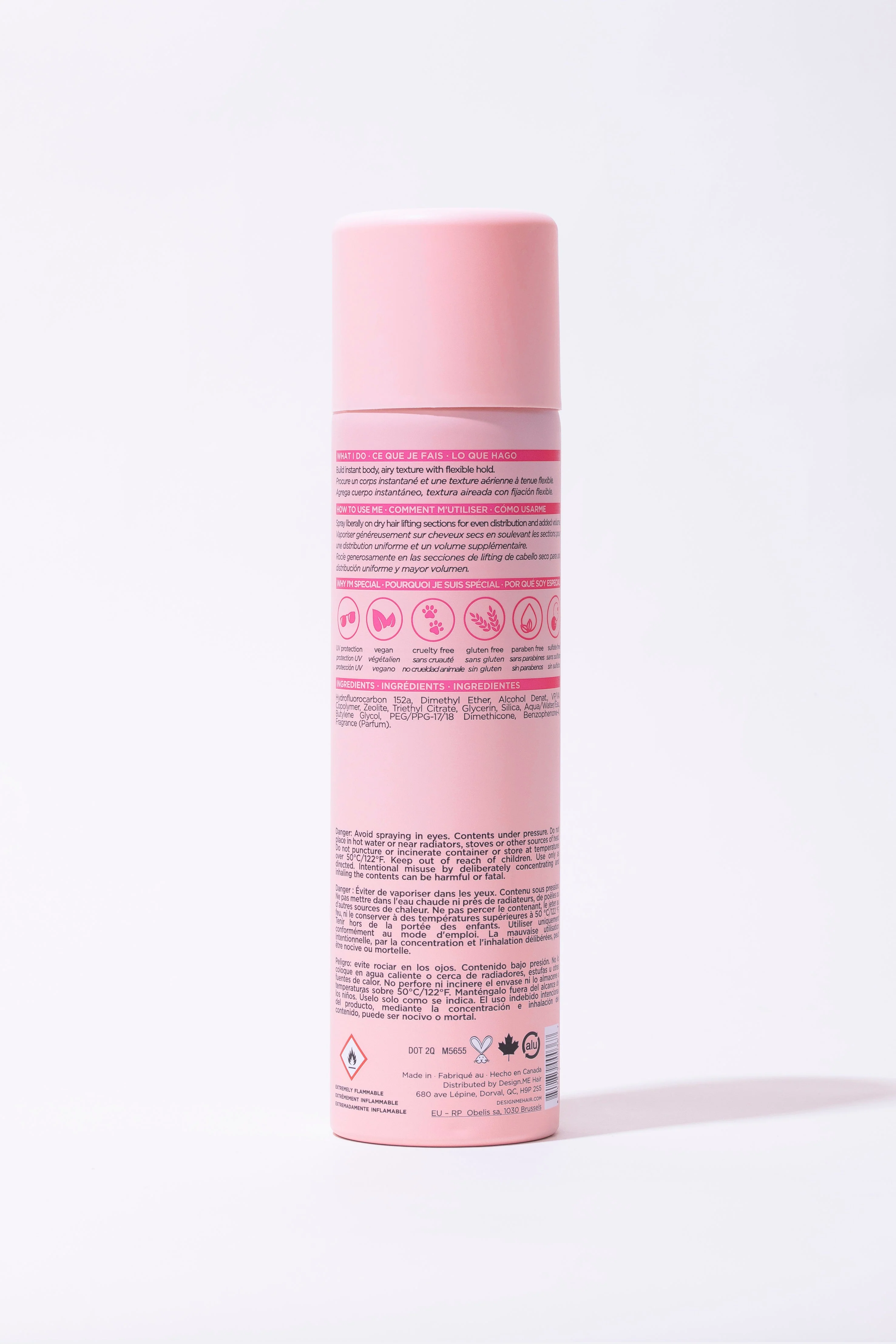 Design.ME Puff Me Dry Texture Volumizing Spray 248ml - Image 2