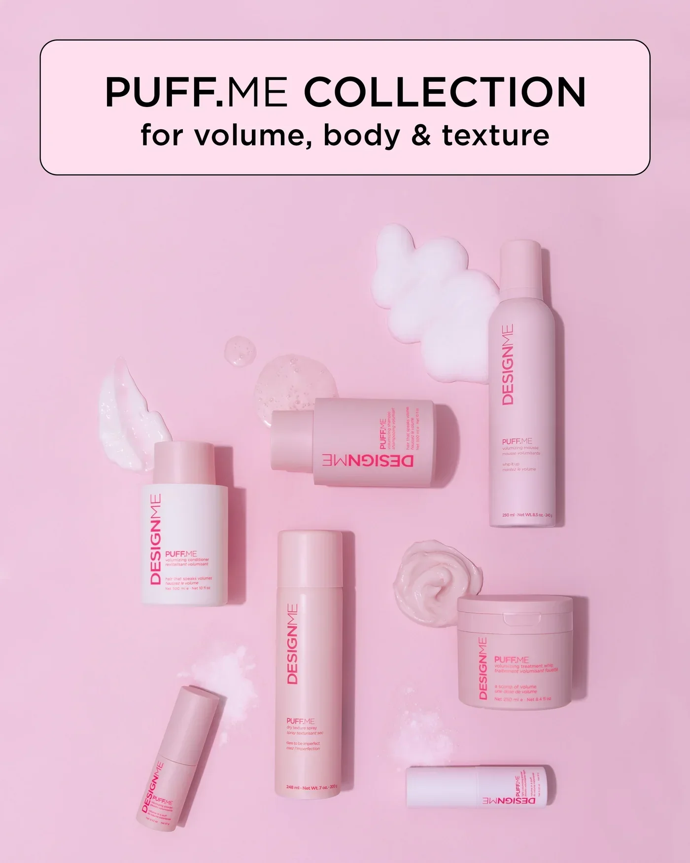 Design.ME Puff Me Dry Texture Volumizing Spray 69ml - Image 6