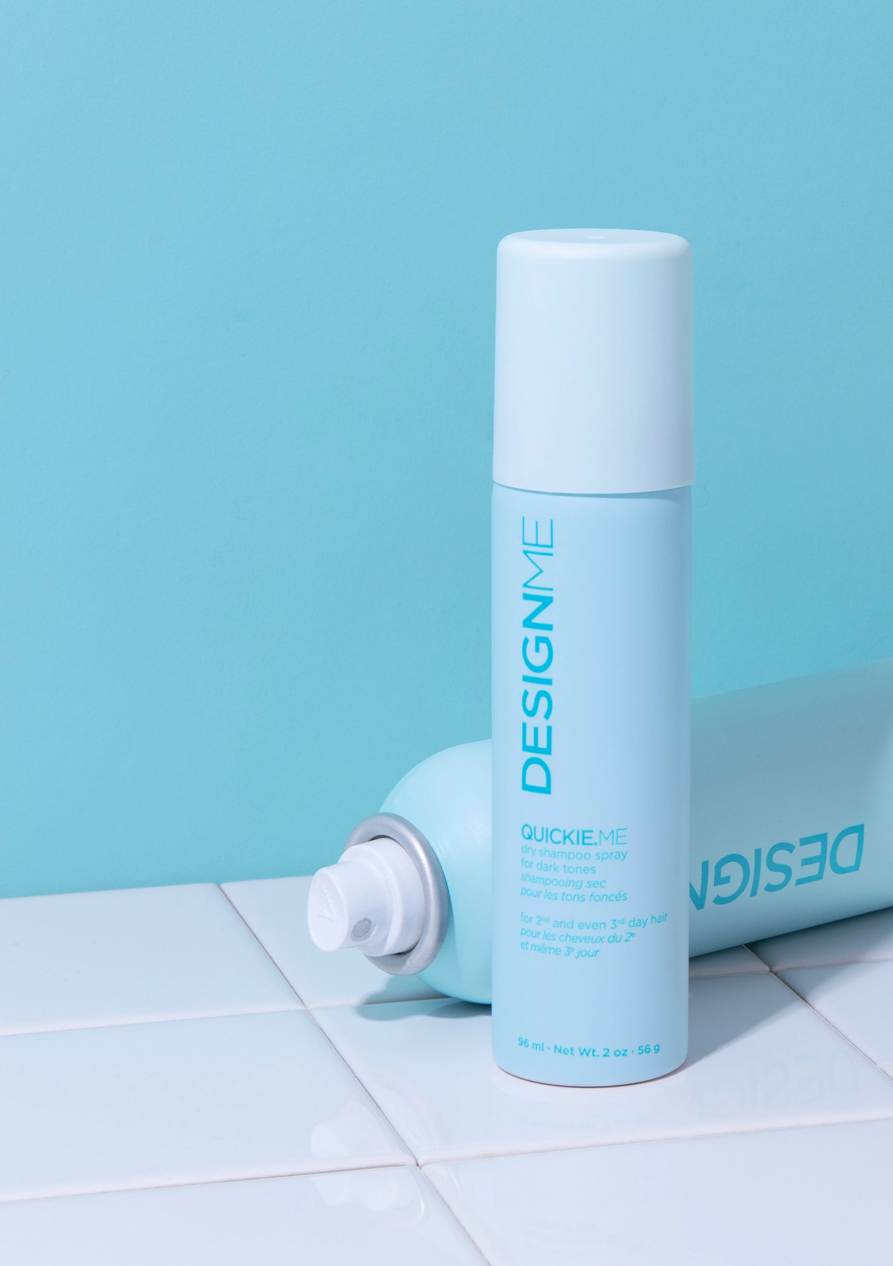 Design.ME Quickie Me Dry Shampoo Brunette & Darker Tones 96ml - Image 6