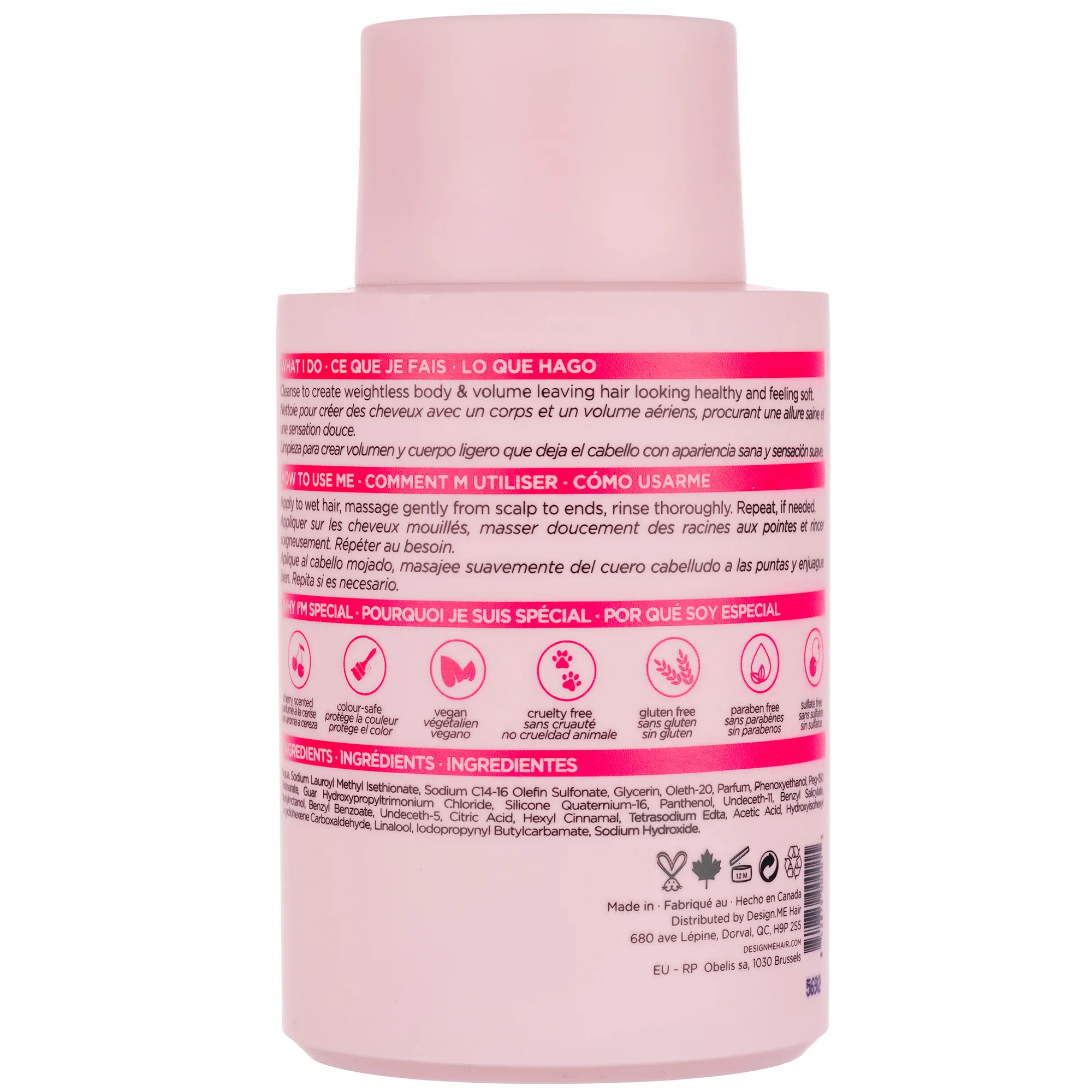 Design.ME Puff Me Volumizing Shampoo 300ml - Image 2