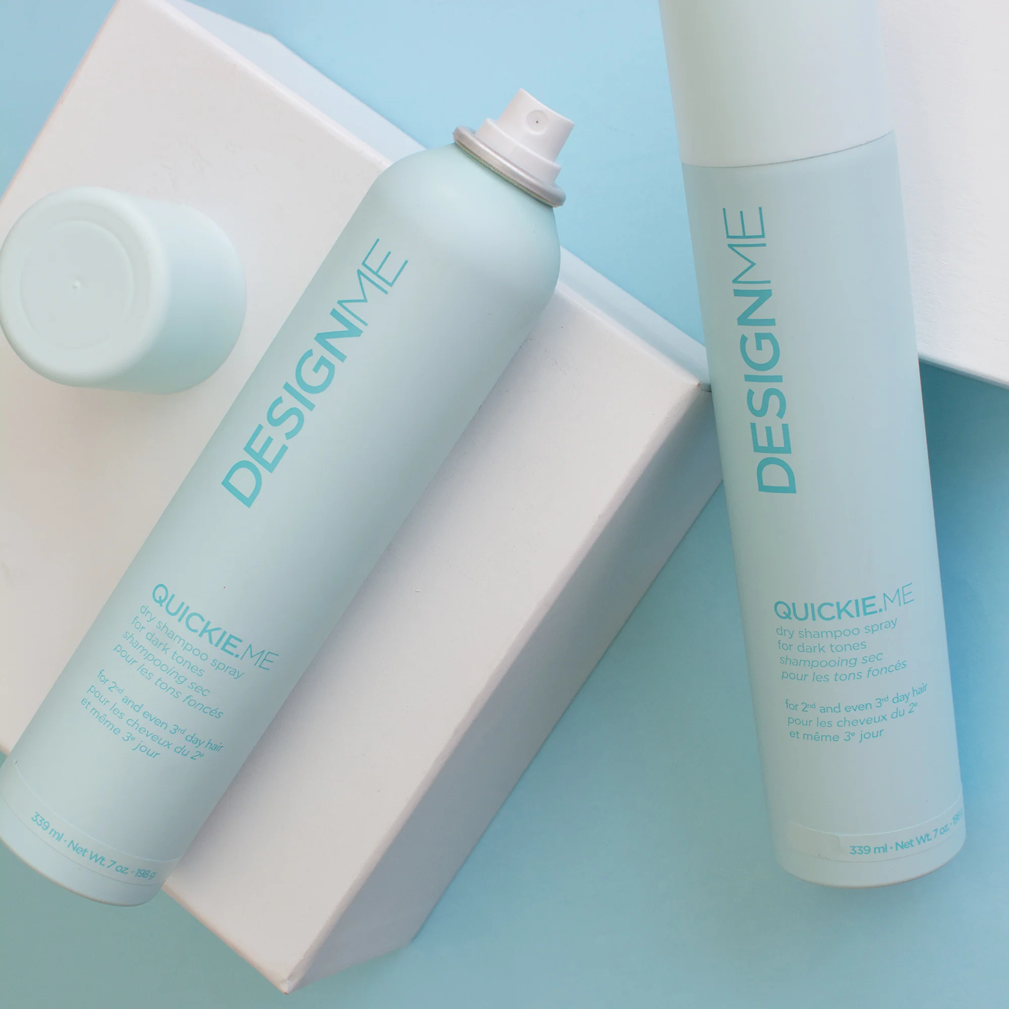 Design.ME Quickie Me Dry Shampoo Brunette & Darker Tones 339ml - Image 2