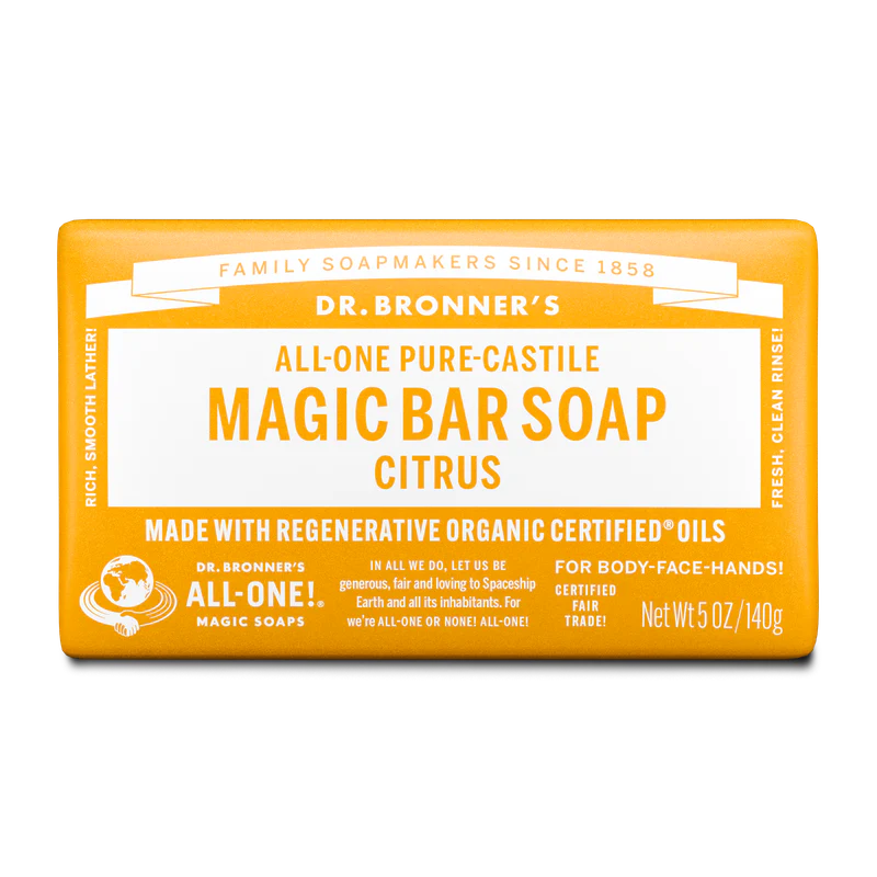 Dr. Bronner's Pure Castile Bar Soap - Citrus 140g