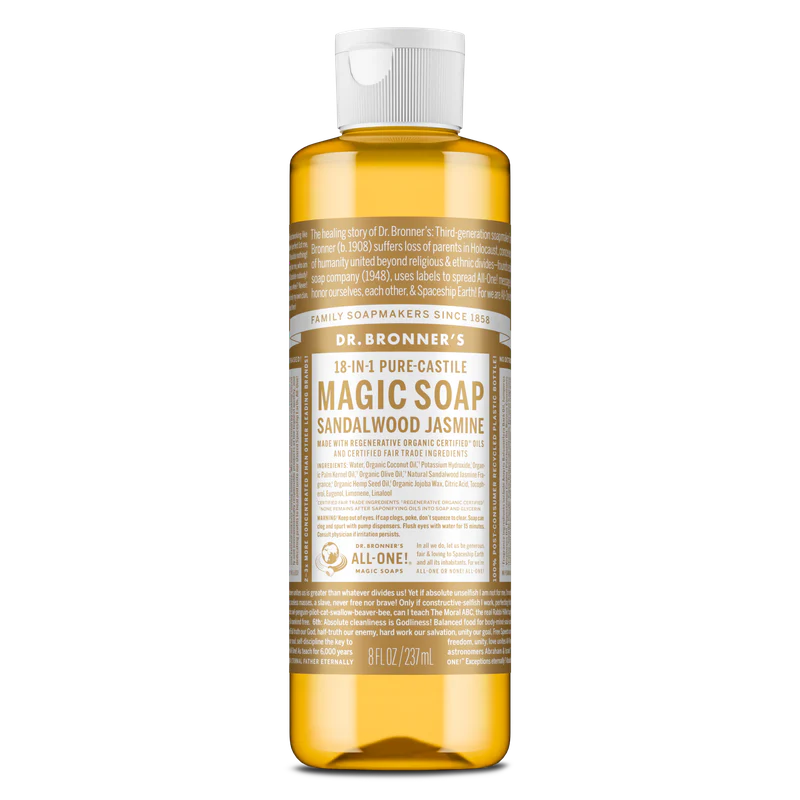 Dr. Bronner's Pure Castile Liquid Soap - Sandalwood and Jasmine 237ml