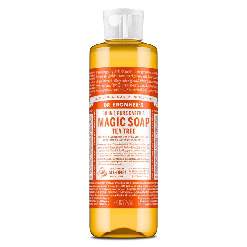 Dr. Bronner's Pure Castile Liquid Soap - Tea Tree 237ml