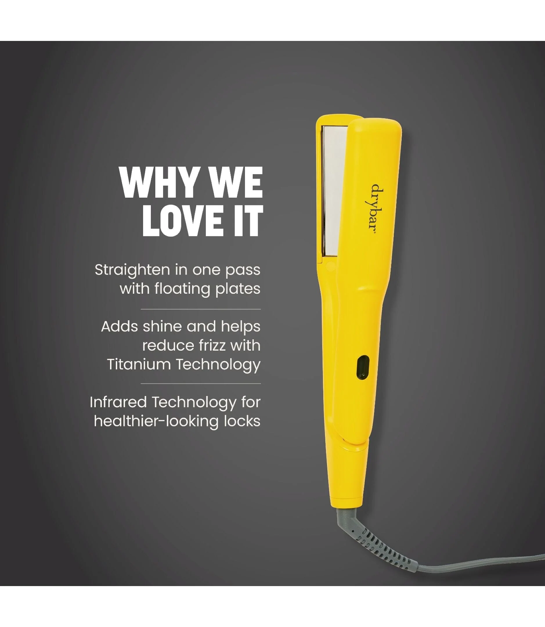 Drybar The Tress Press Straightening Iron 1" Plates - Image 3