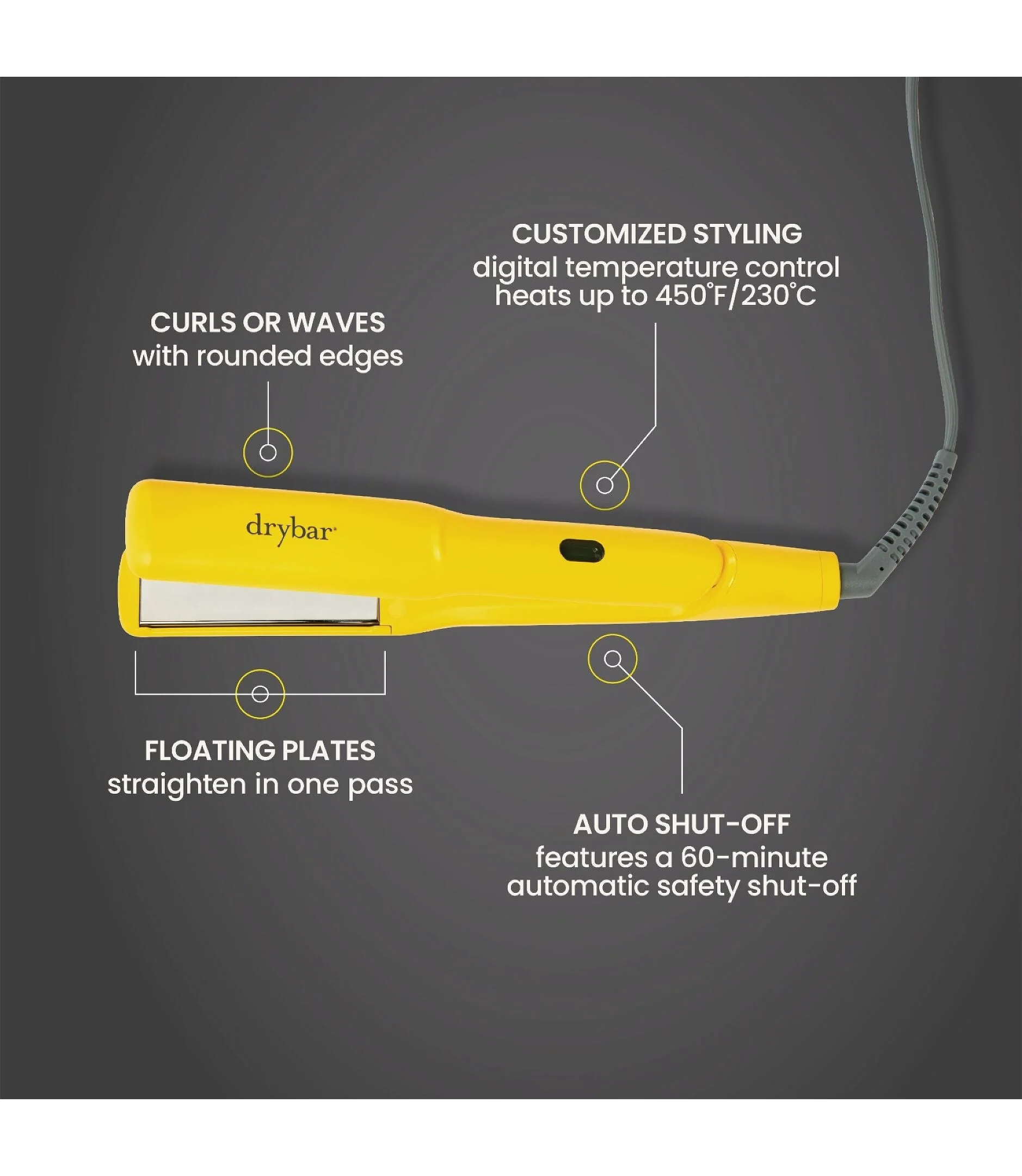 Drybar The Tress Press Straightening Iron 1" Plates - Image 5