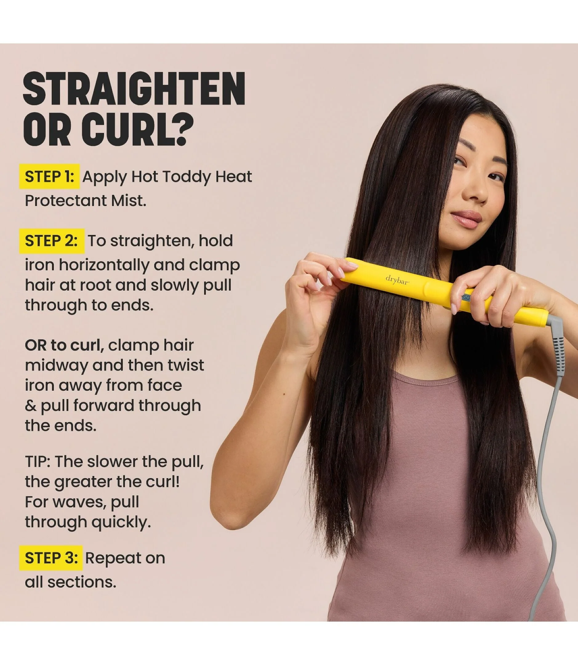 Drybar The Tress Press Straightening Iron 1" Plates - Image 6