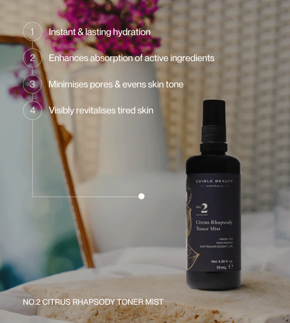Edible Beauty No. 2 Citrus Rhapsody Toner Mist 50ml - Image 2