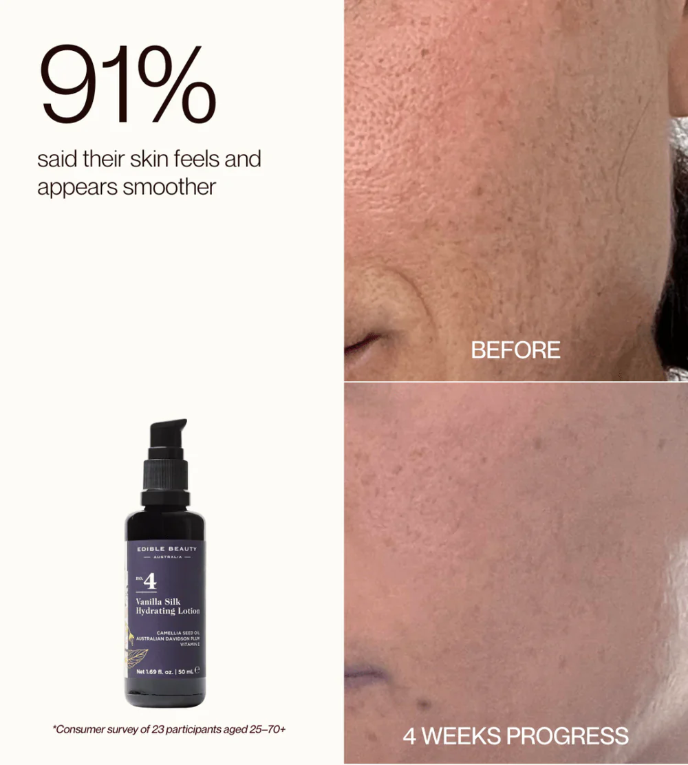Edible Beauty No. 4 Vanilla Silk Hydrating Lotion 50ml - Image 4