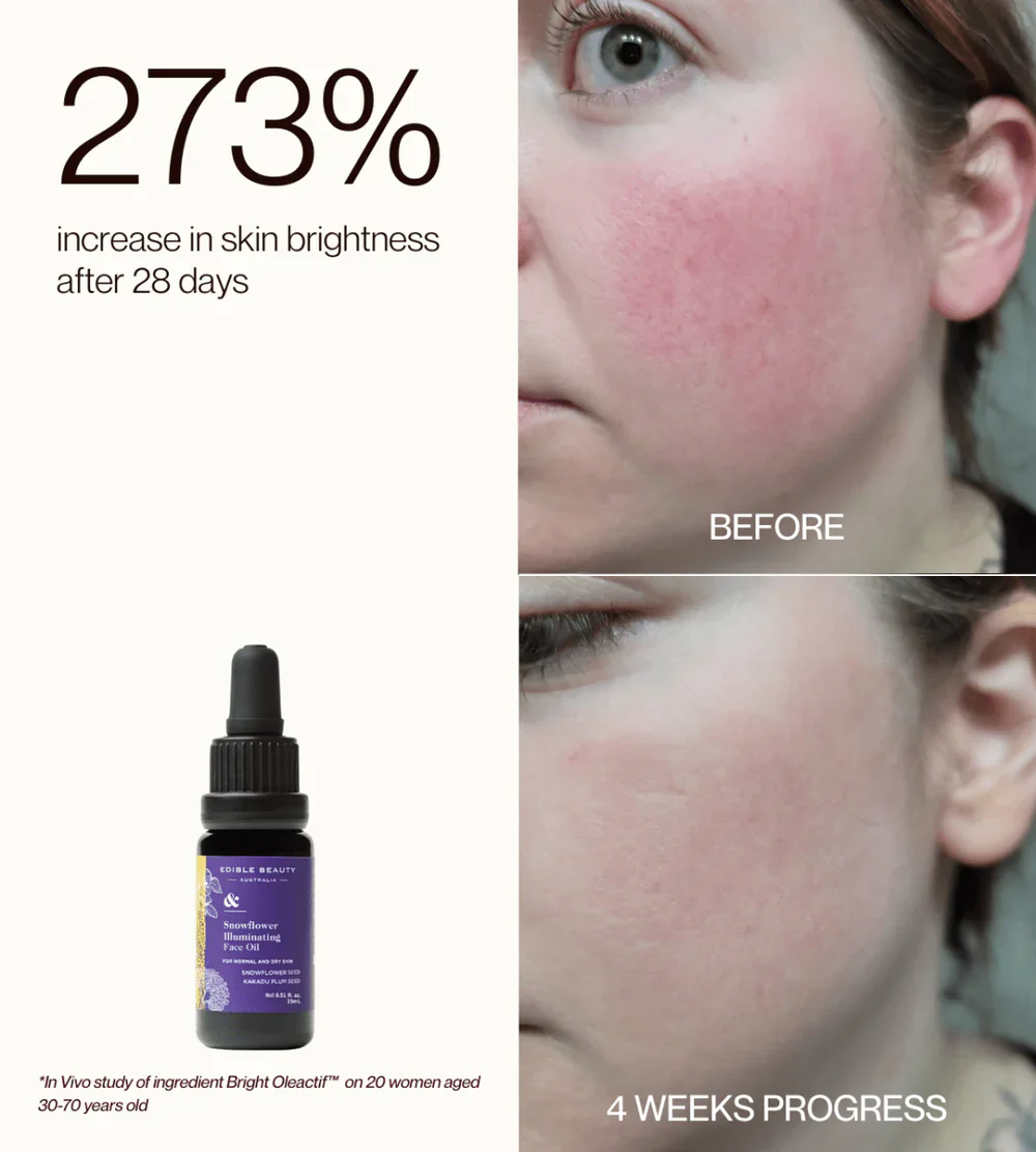 Edible Beauty & Snowflower Illuminating Face Oil 15ml - Image 3