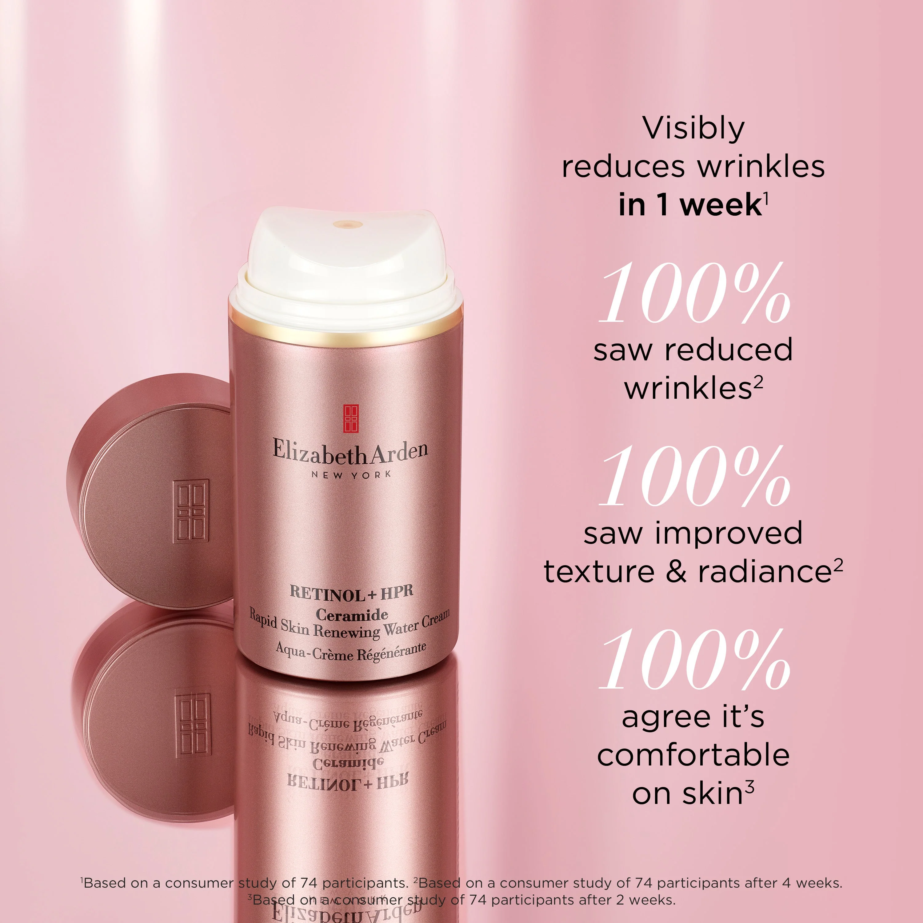 Elizabeth Arden Retinol + HPR Ceramide Rapid Skin Renewing Water Cream 50ml - Image 6