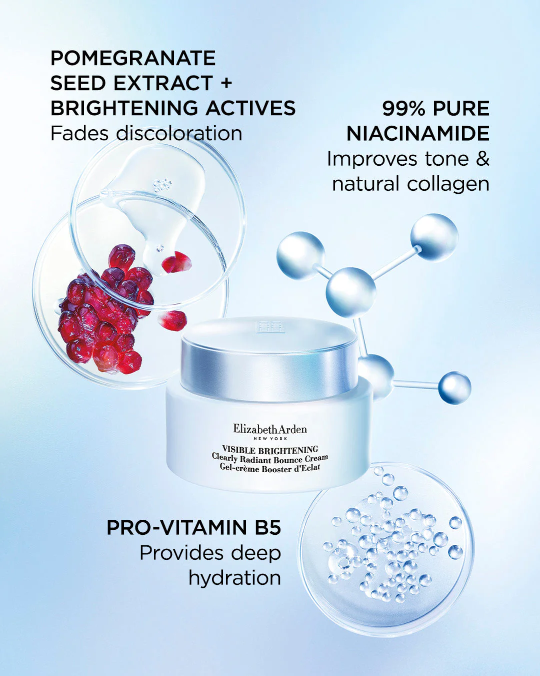 Elizabeth Arden Visible Brightening Clearly Radiant Bounce Cream 50ml - Image 3