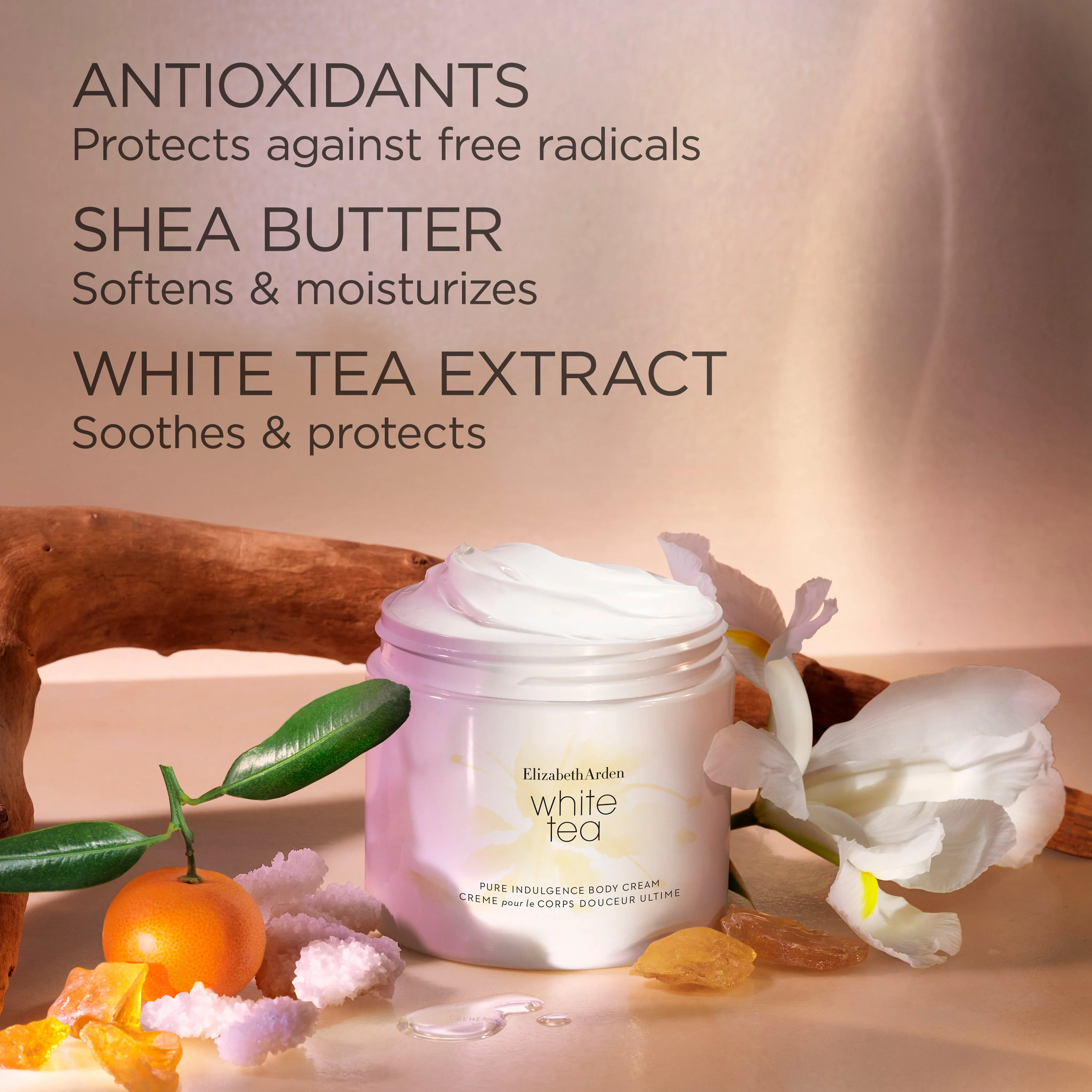Elizabeth Arden White Tea Pure Indulgence Body Cream 400ml - Image 5
