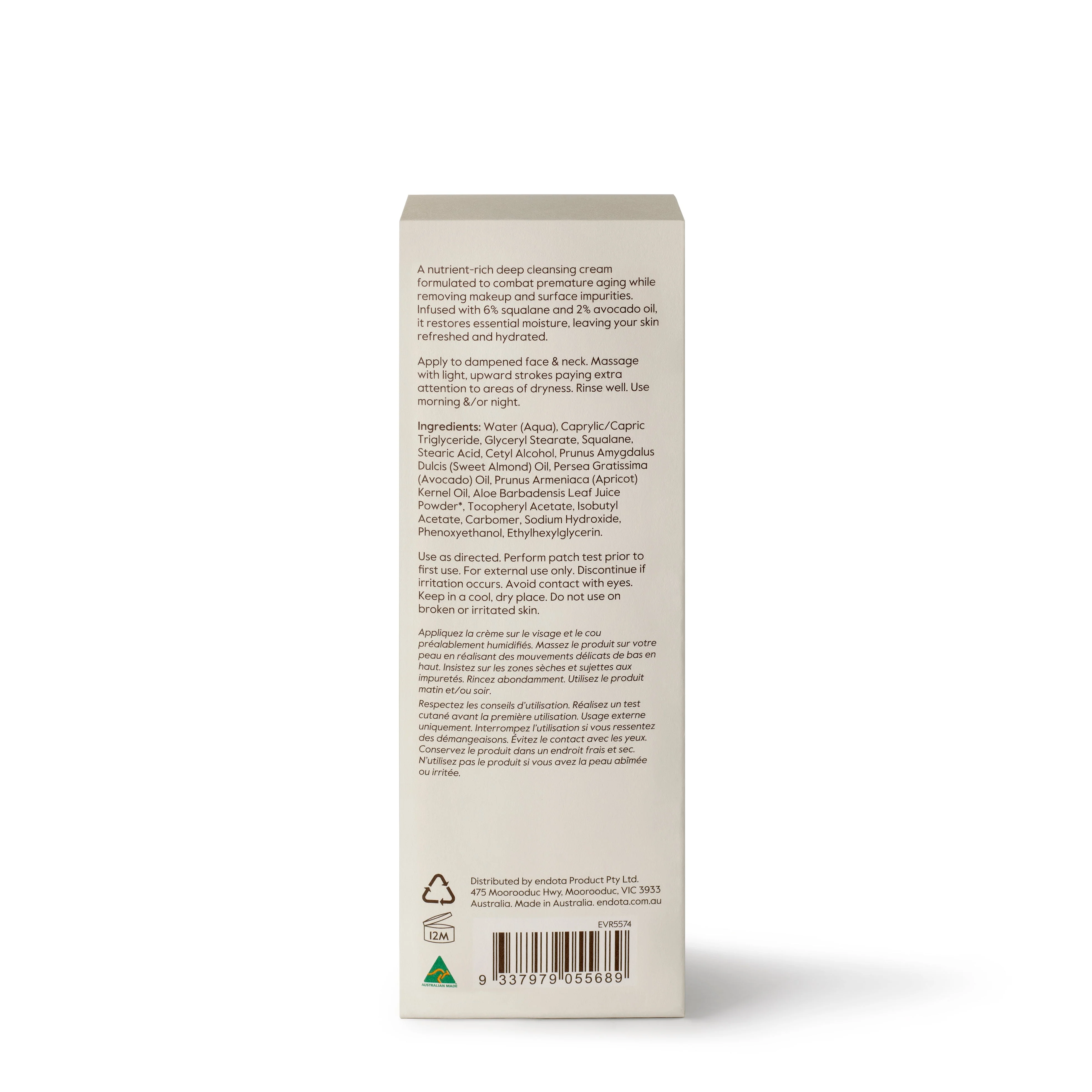 endota Deep Cleansing Cream 250ml - Image 4
