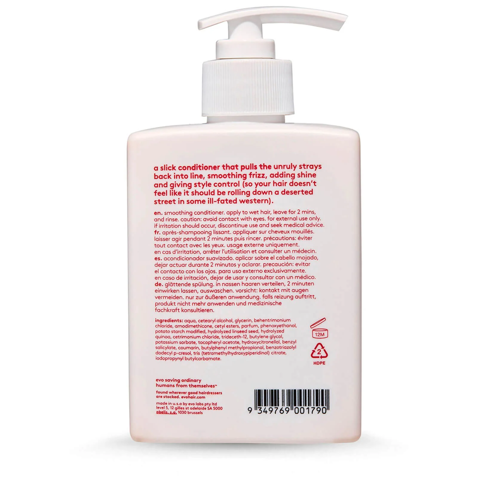 evo Mane Tamer Smoothing Conditioner 300ml - Image 3