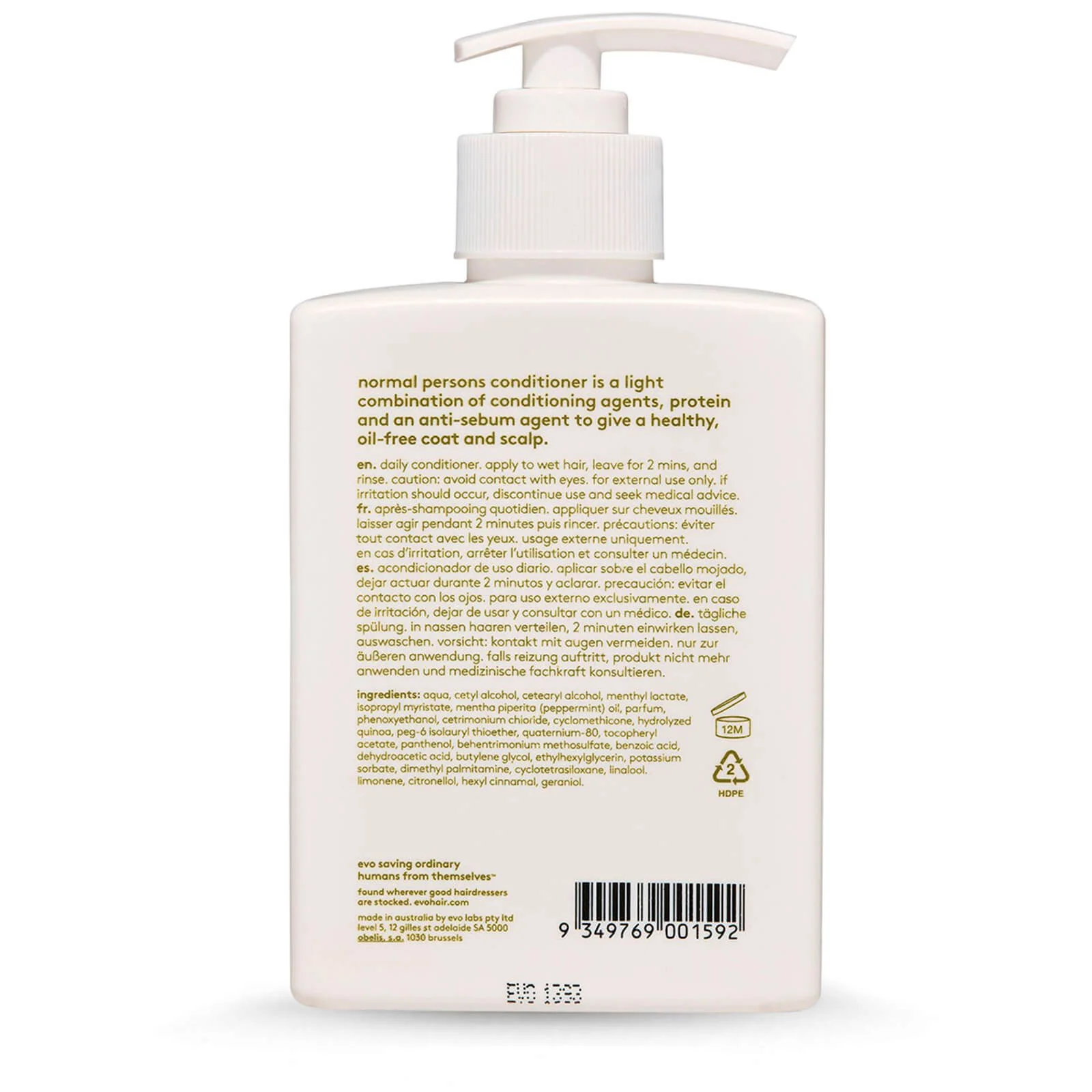 evo Normal Persons Daily Conditioner 300ml - Image 3