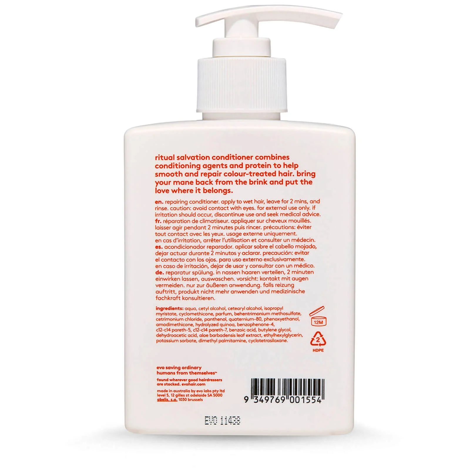 evo Ritual Salvation Repairing Conditioner 300ml - Image 3
