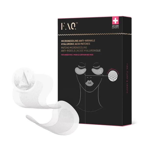 FOREO FAQ Under Eye Microneedling Anti-Wrinkle Hyaluronic Acid Patches 3 Pairs - Image 3