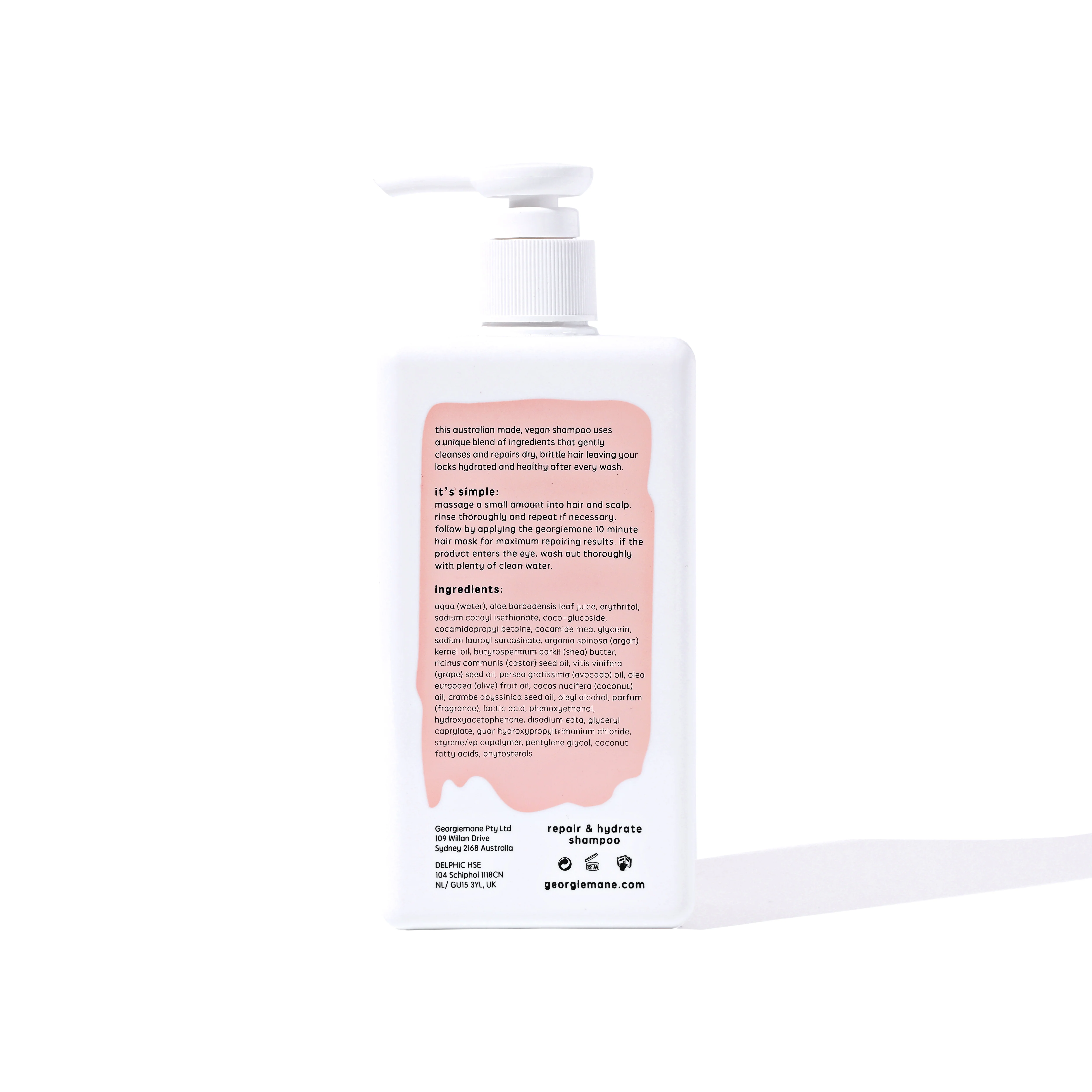 georgiemane Repair & Hydrate Shampoo 330ml - Image 2