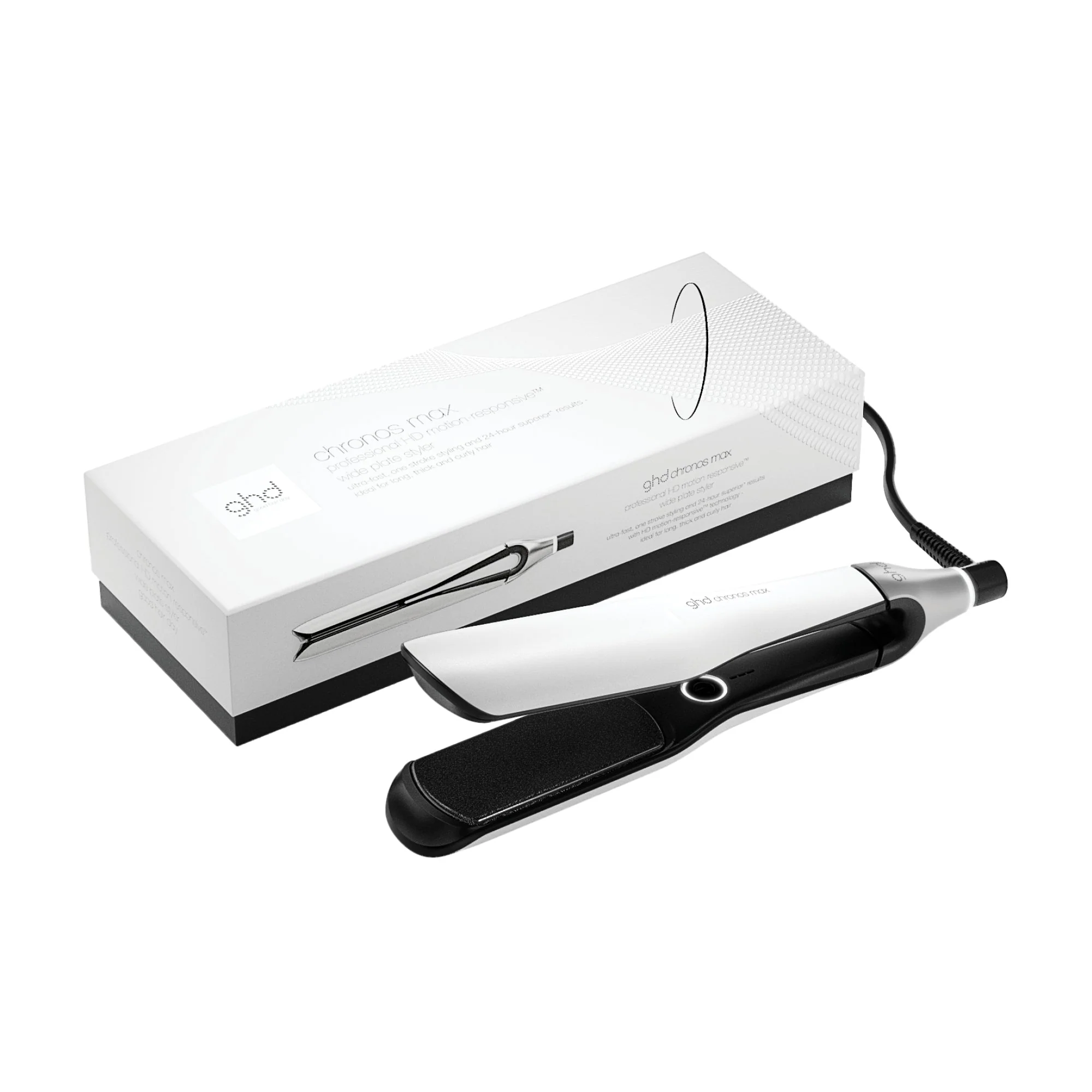 ghd Chronos Max Wide-Plate Hair Straightener 43mm - White - Image 2