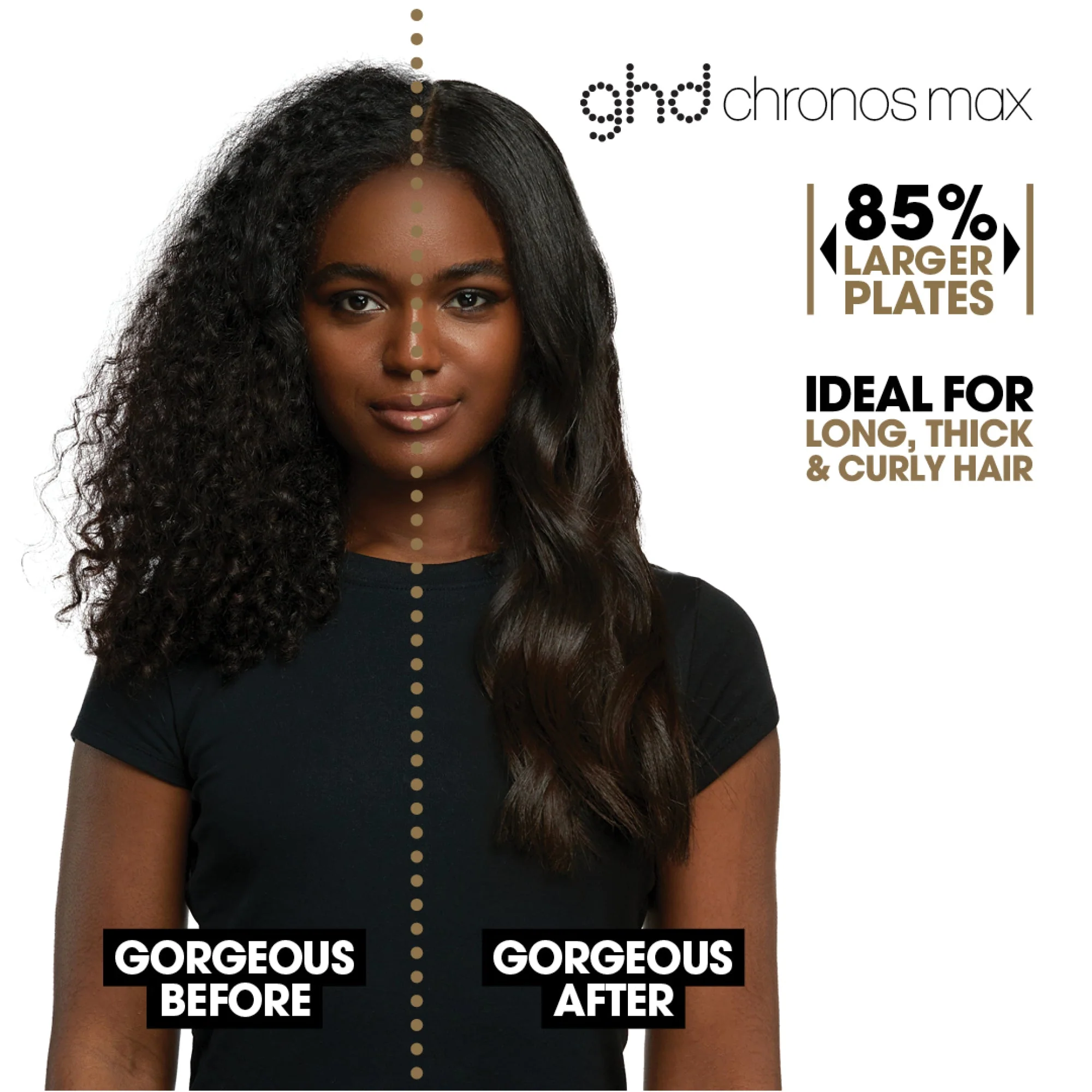 ghd Chronos Max Wide-Plate Hair Straightener 43mm - White - Image 8