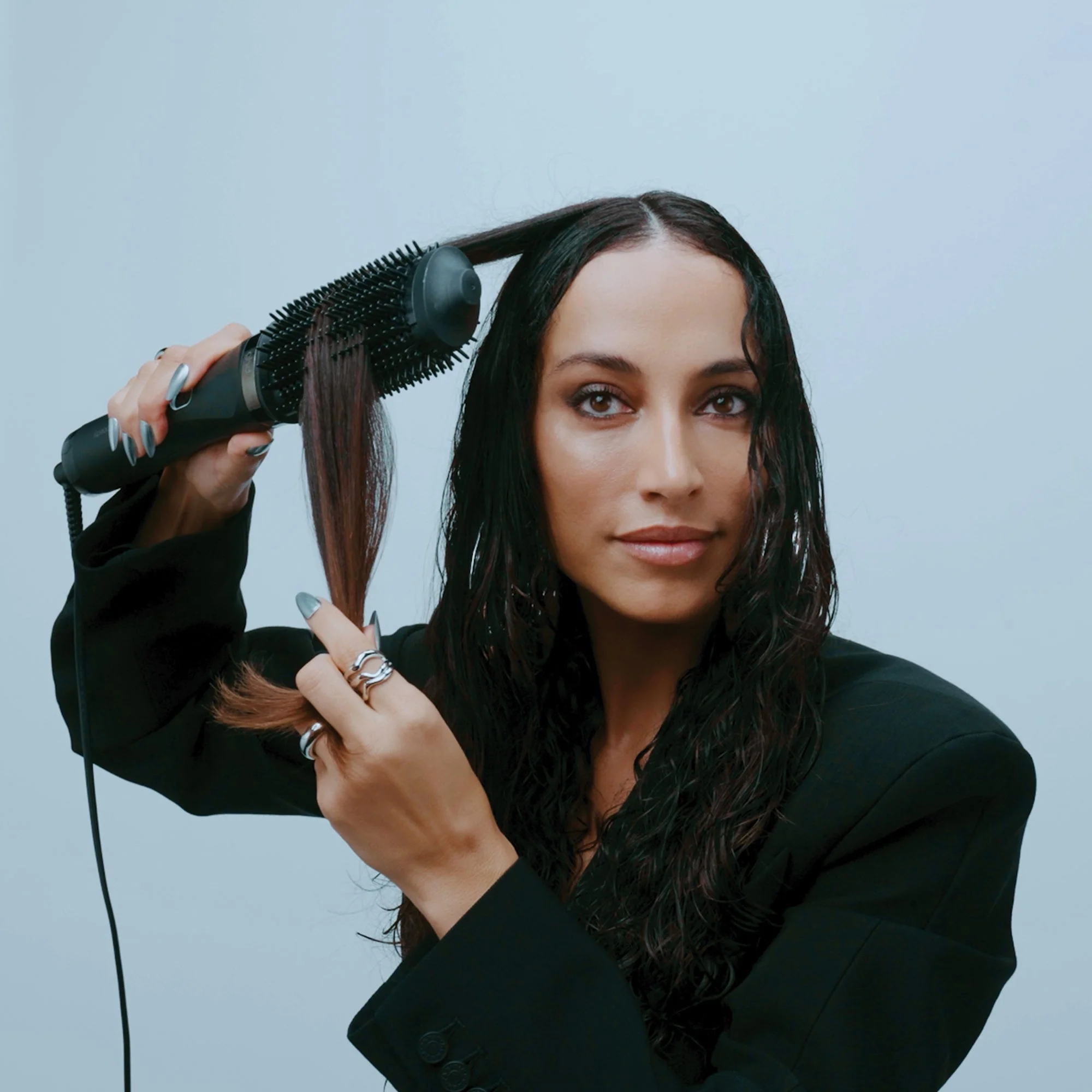 ghd Duet Blowdry Volumising Hot Air Brush - Black - Image 8